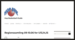 Desktop Screenshot of hopbasket.no